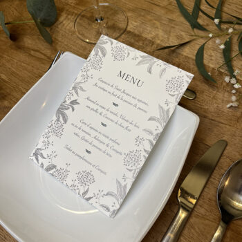 Menu de la collection florale Viti Levu