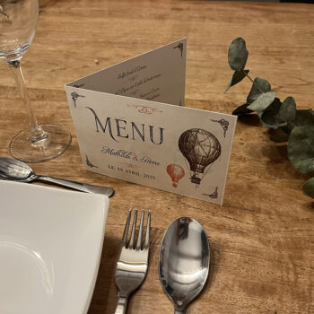 Menu de la collection Amaknak, collection voyage rétro et vintage.