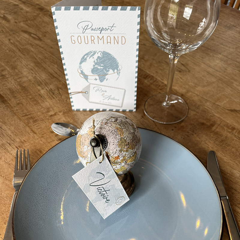 bermudes-menudouble-nominette-2 Menu et nominette de la collection Bermudes, mariage thème voyage