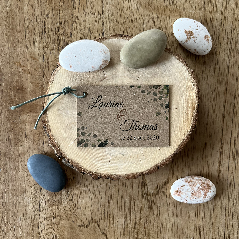 etiquette Petite étiquette à pendre dans la collection végétale "Hashima" - mariage nature