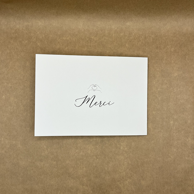 hvar-merci-double4 Remerciement plié en 2 dans la collection inspirée du cinéma "Hvar", mariage original