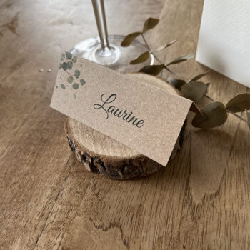 Marque-place chevalet dans la collection végétale "Hasima" - mariage nature