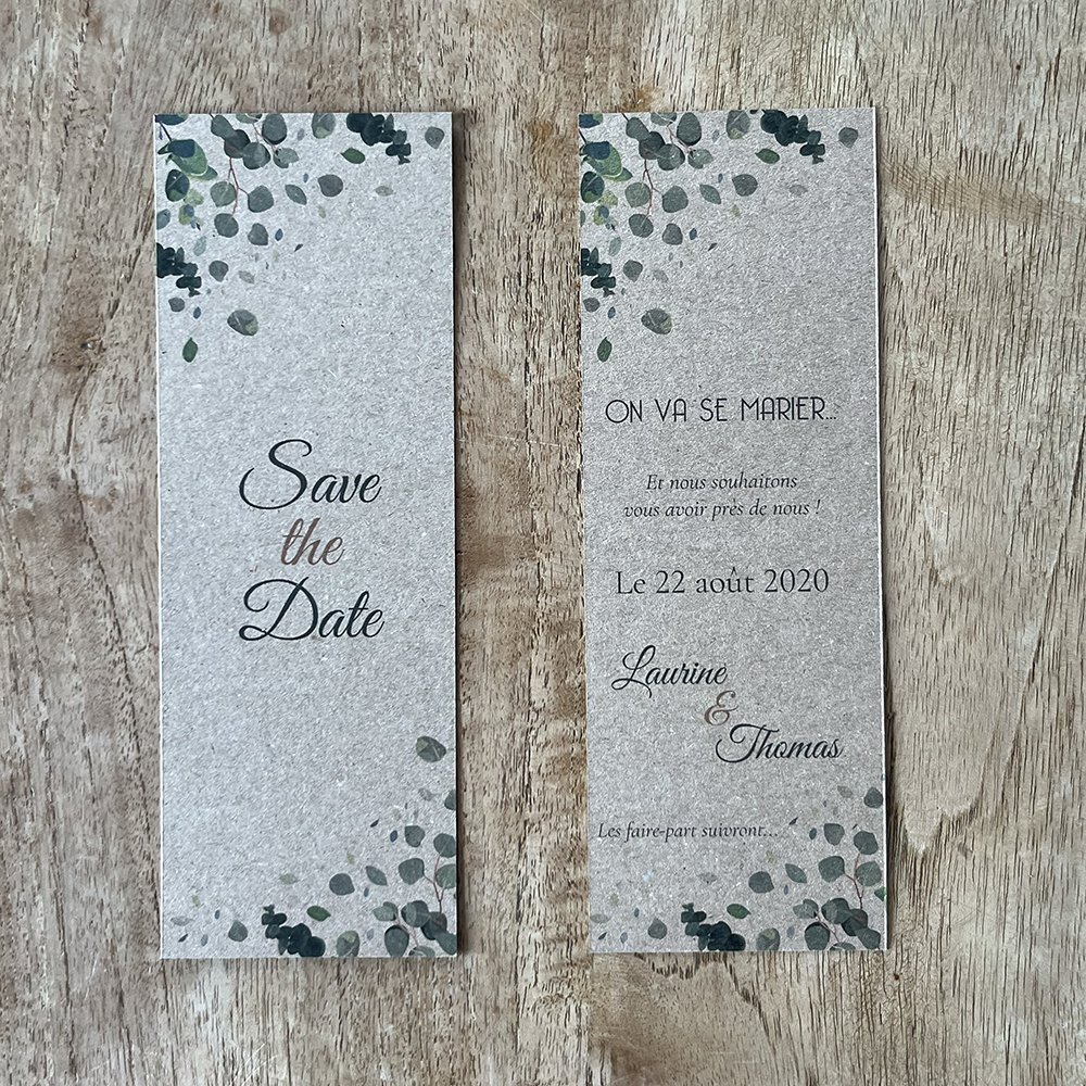 save the date3 Save the Date sous forme de signet de la collection végétale "Hashima"