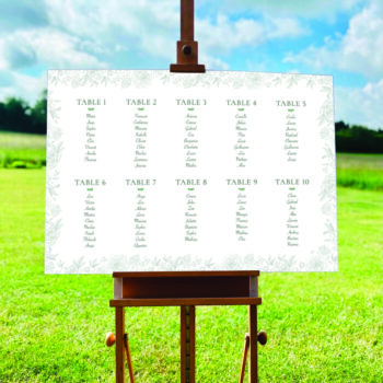 Plan de table de mariage de la collection fleurie "Viti Levu"