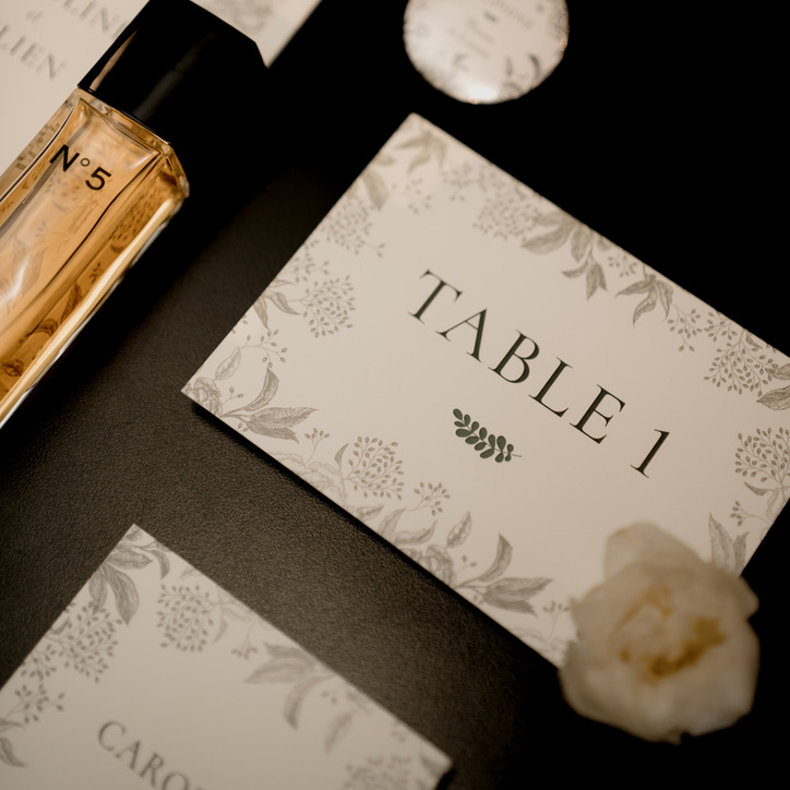 HOTEL BARSEY Nom de table de mariage - photo de Shawna Rae et Juliana Novoa